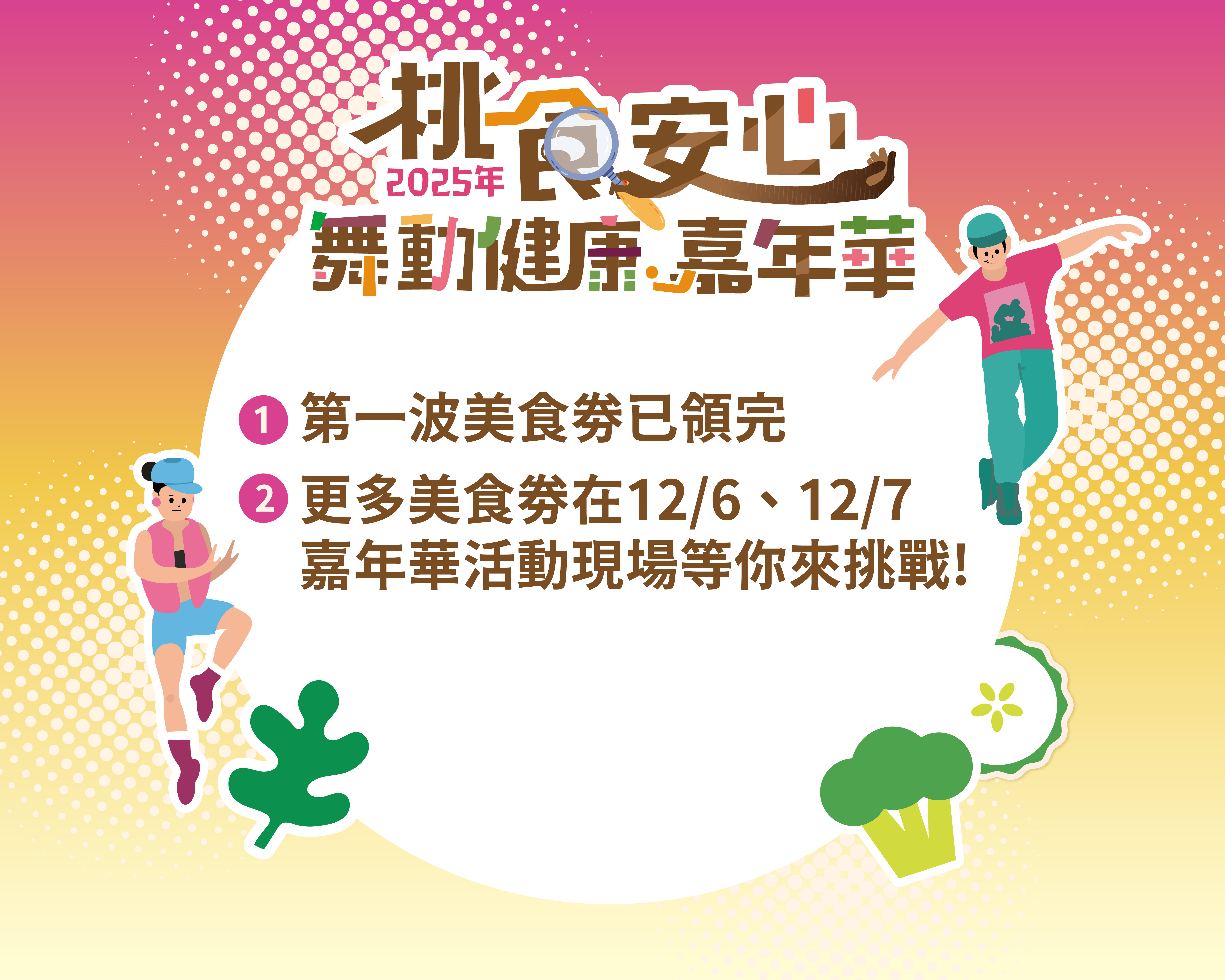 2025桃食安心舞動健康嘉年華「 食安知識問卷」