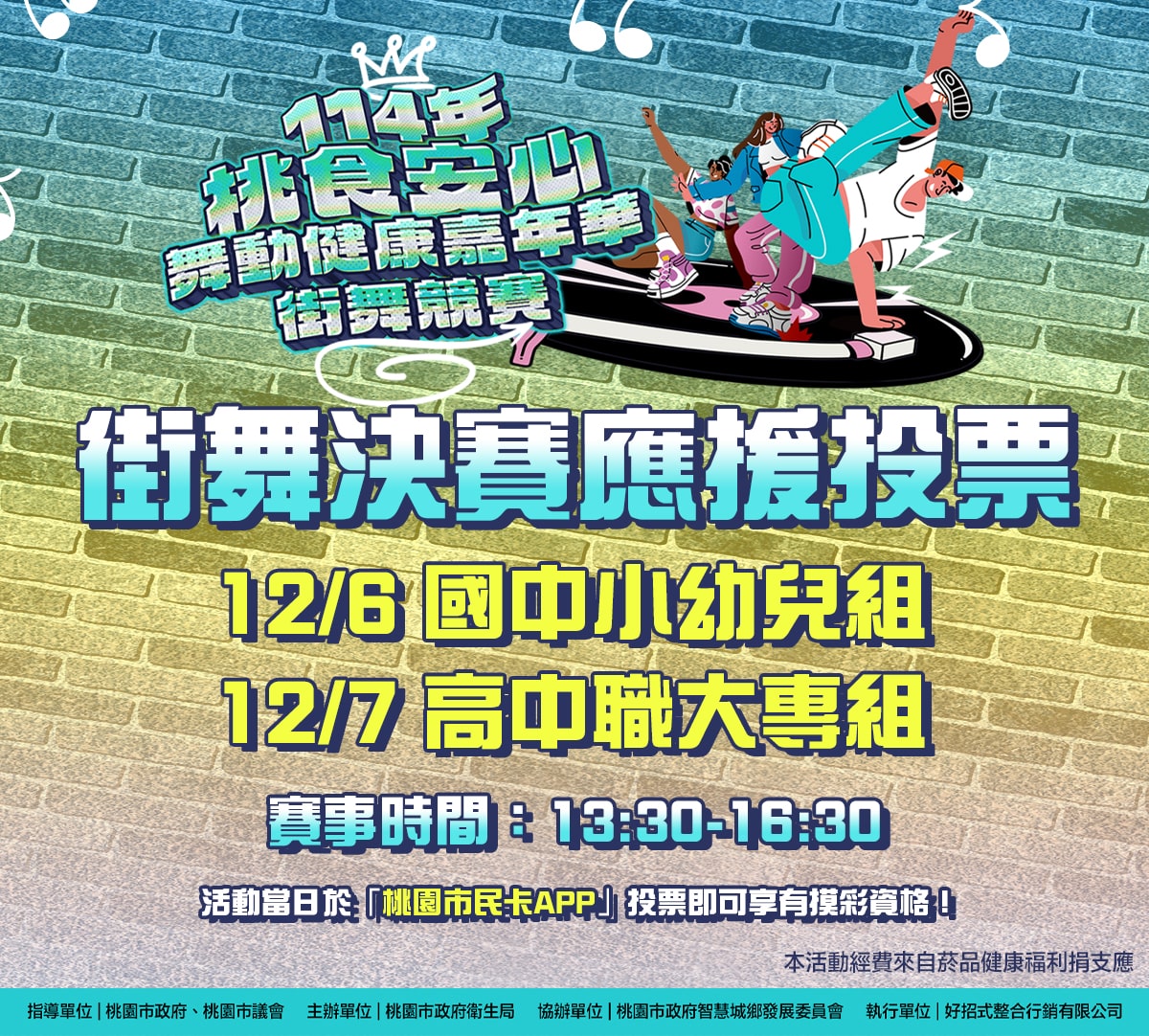 街舞決賽觀眾應援投票（國中小幼兒組）