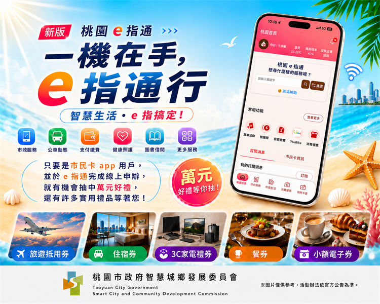 【一機在手，e指通行】智慧生活e指搞定 多項好禮等您拿走